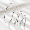 Women S Fashion Minimalist Hollow Smooth Large Hoop Earrings