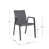 Bolzano Orte Garden Chair Anthracite 55.5 X 60 X 83 Cm