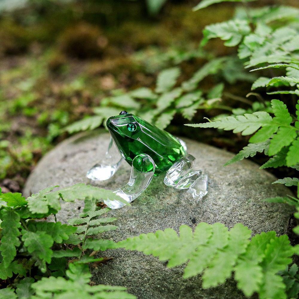 Frog Crystal Elephant Figurines Gilding Process Desk Decoration Ornament  Desktop Decoration