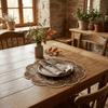 Oil-Proof Insulation Table Mat Washable Flower Coasters Tabletop Protector  Daily Dining