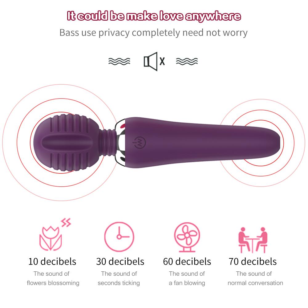 Silicone AV Stick Vibrator, Clitoral G-spot Vibrator, 10 Modes, Adult Sexy Toys, Sex Toys, Sex Toys for Ladies