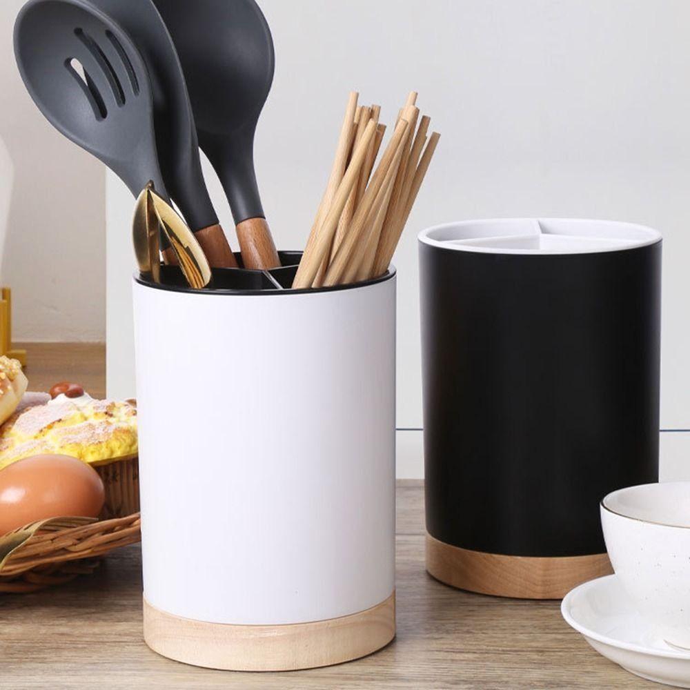 Detachable Design Cutlery Drainer Three Compartments Tableware Storage Kitchen Tools  Kitchen Use