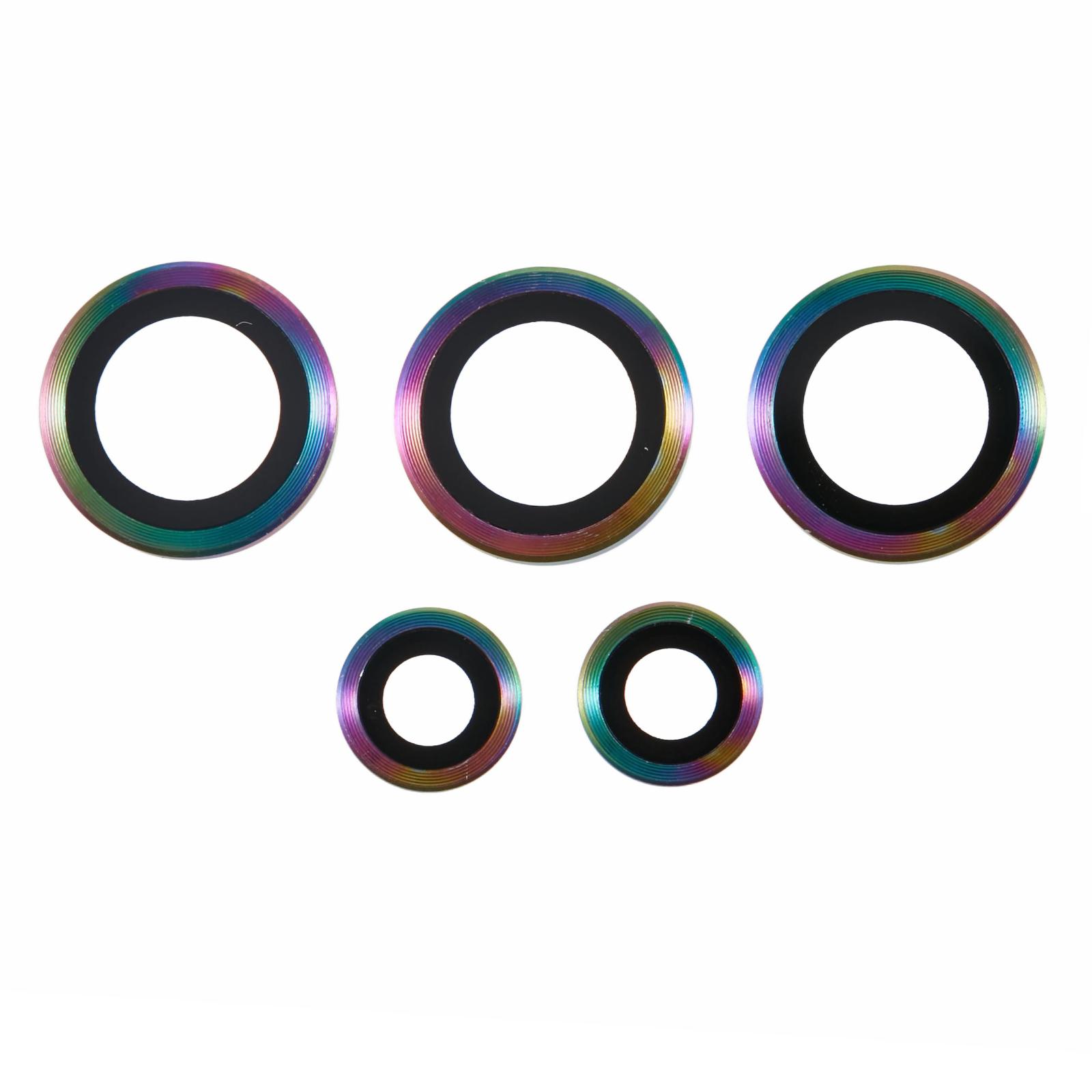 

For Samsung Galaxy S25 Ultra Camera Lens Protector Set Electroplating Metal+Tempered Glass Individual Lens Film Multi-Color