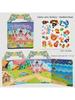 Reusable Sticker Books for Kids, 6 Sets Travel Removable Toddler Sticker Books for 3 4 5 Year Old Girls Boys Birthday Gifts Educ