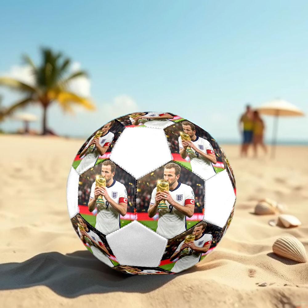 HurriKane Printed Size 5 Soccer Ball, Machine-Stitched PVC, Durable & High Bounce, All Ages Fit, fan merchandise, matches & outdoor use.