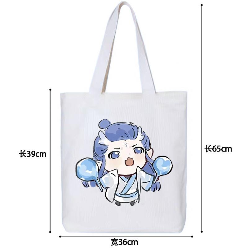 Nezhas Teufelskind Freches Meer Aobing Ausdruckspaket Niedlicher CP Avatar Canvas-Tasche Student Große Kapazität Umhängetasche Explosion