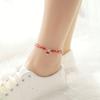 PANJBJ 925 Silver Color Mosubi Zircon Anklet For Women Girl Simplicity Retro Exquisite Jewelry Birthday Gift Dropshipping