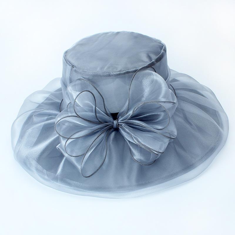 Hat Woman Summer Sunshade Sunscreen Big Brim Travel Photo Fashion Organza Sun Hat Large Brim Hat Outdoor