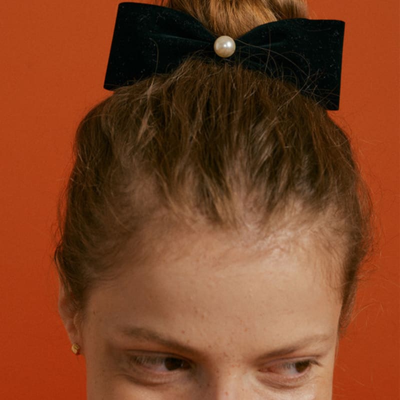 

Бархатные ленты для волос XPIER black