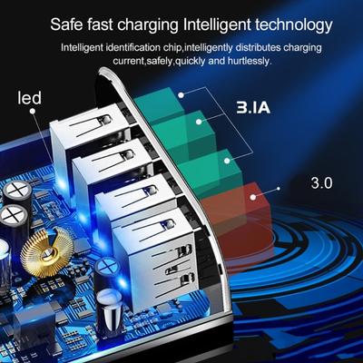 Multiple Port Phone Power Plug USB Charging Adapter Support for Fast Charging 5V 3A 15W Mobile Phone Charging Block