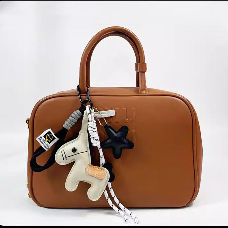 Mini Backpack Hanging Handbag Pendant Horse Faux Leather Bag Pendant Bags Accessories