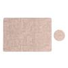 Dual Side Placemat Waterproof Faux Leather Coaster Placemat Solid Color Heat Insulation Pad for Dining Tables Countertops