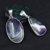 Amethyst Oval-Pear 925 Silver Pendant Healing Stone 87.65 Ct CERTIFIED Gemstone AR-1739-S