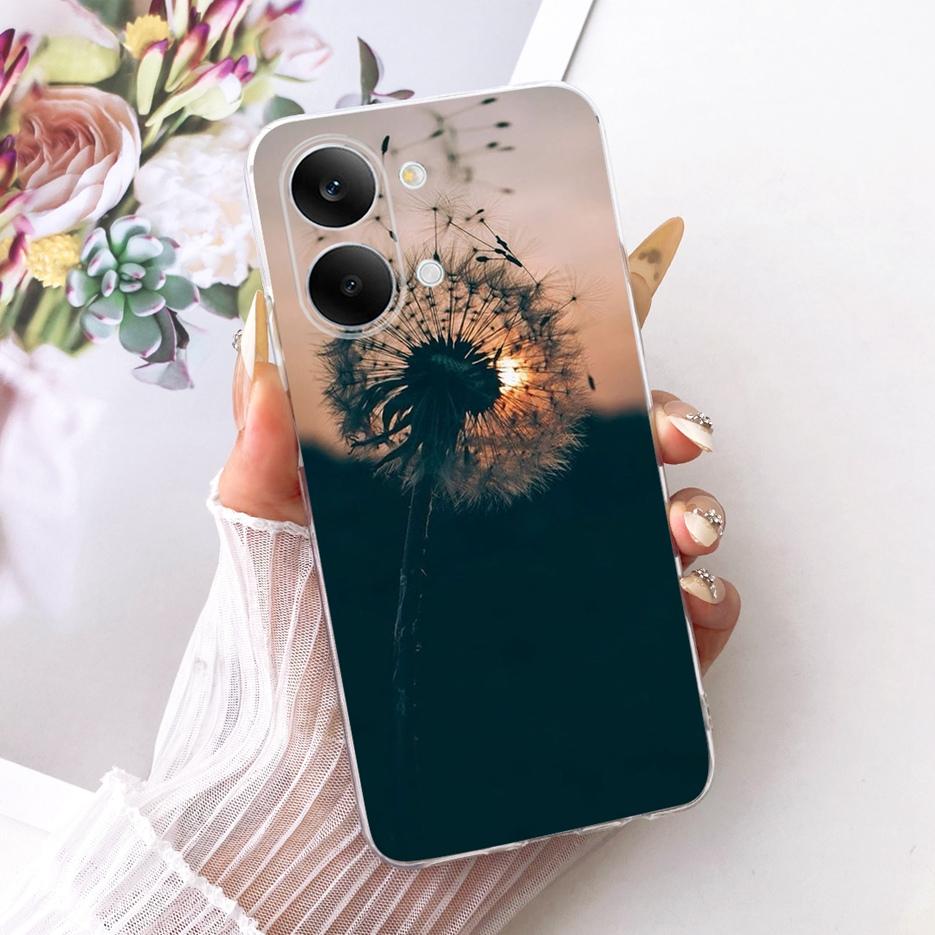 For Xiaomi Redmi Turbo 5 Max Case Cute Cat Flowers Painted Cover Soft Slim Phone Case For Xiaomi Redmi Turbo 5 Turbo5 Max Fundas