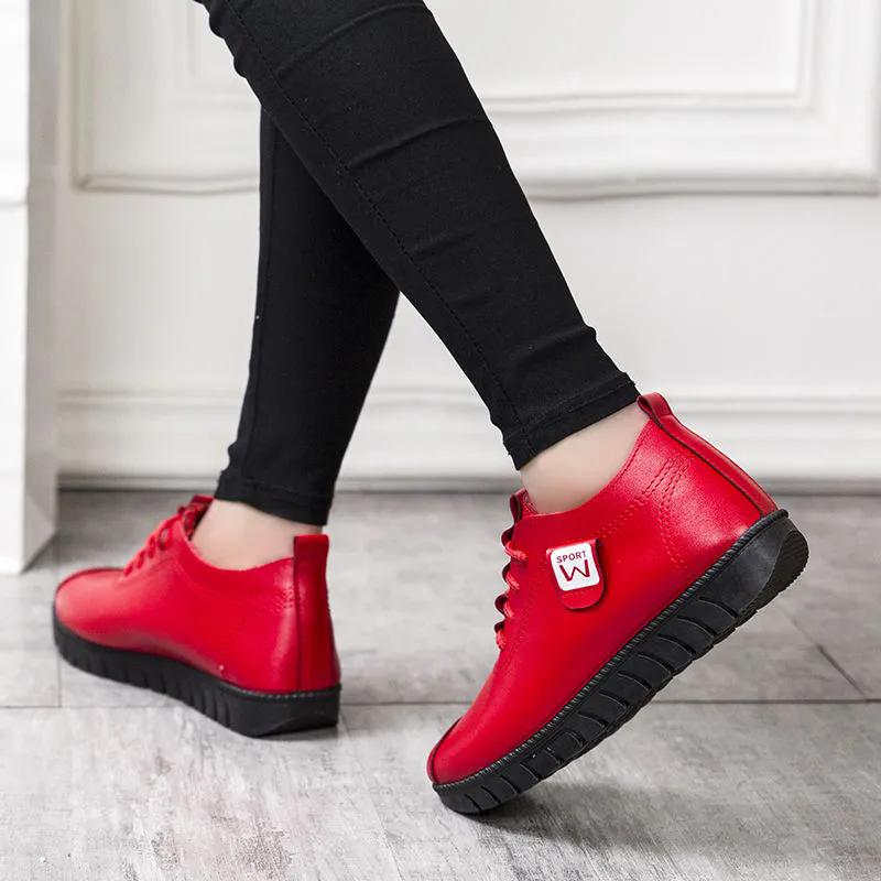 WTEMPO Women's Winter Warm Cloth Shoes Large Size Embroidered Cotton Shoes Soft Bottom Plush Anti-skid Cotton Boots