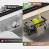 Sponge Drainer Rack Stainless Kitchen Organizer Bathroom Sink Rack Soap Holder Organizer Rack