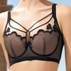 Deison 3308 Plus Size Soft Underwire Minimizing Bra Set with Embroidered Padded Shell Cups