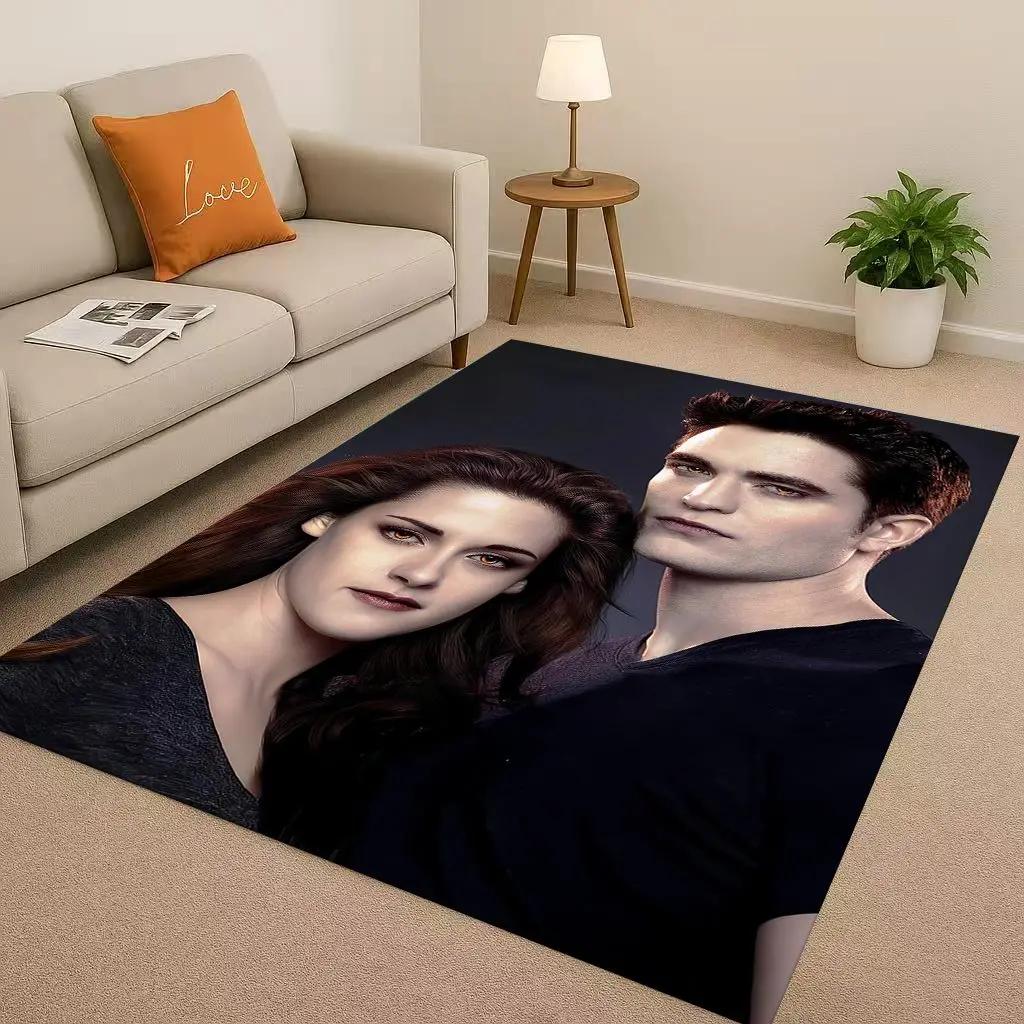 New Twilight Saga Bella Edward Vampire Movie Living Room Non-Slip Area Rug Carpet for Bedroom Playroom Sofa,Home Decor Doormat