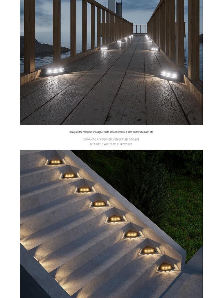 Solar Outdoor Pathway and Stair Lights for Garden Decoration