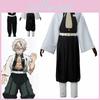 Costum Cosplay Exquis Demon Slayer Kimetsu No Yaiba Stâlpul Vântului Sanemi Shinazugawa Set Cu Material Respirabil