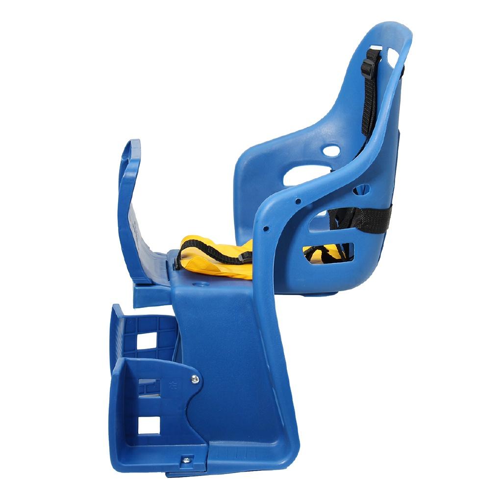 Blue Bicycle Bike Seat Kids Safety Child Baby Chair Bike Saddle with Armrest Backrest Guard Bar Pedal Cycling Acccessories