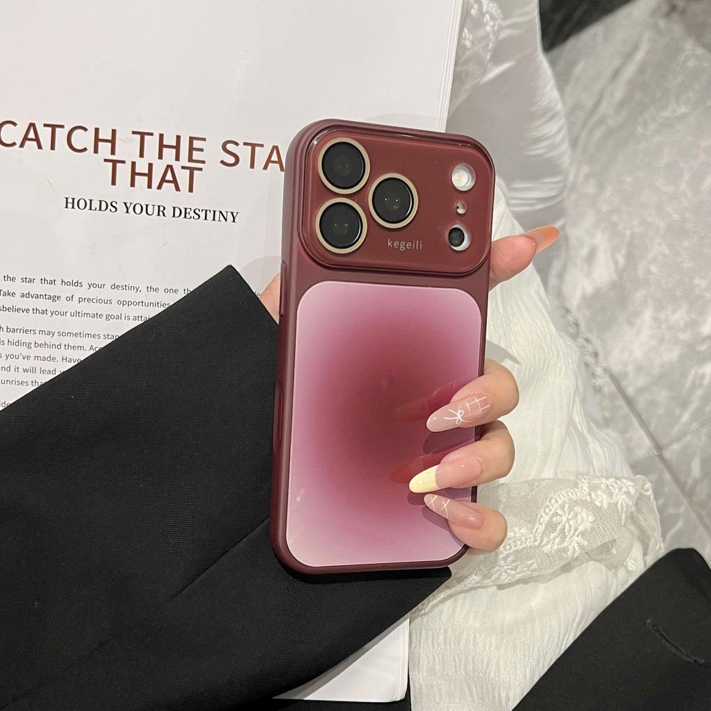 Seconds Become Larger, the Window Gradually Changes, Smudging iPhone17proMax Mobile Phone Case Is Suitable for Apple 16 All-inclusive Protective Case