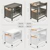 Multi-functional Metal Wire Organizer for Kitchen Cabinet Snacks and Bathroom Essentials Slide-out Storage Drawer Space Saver