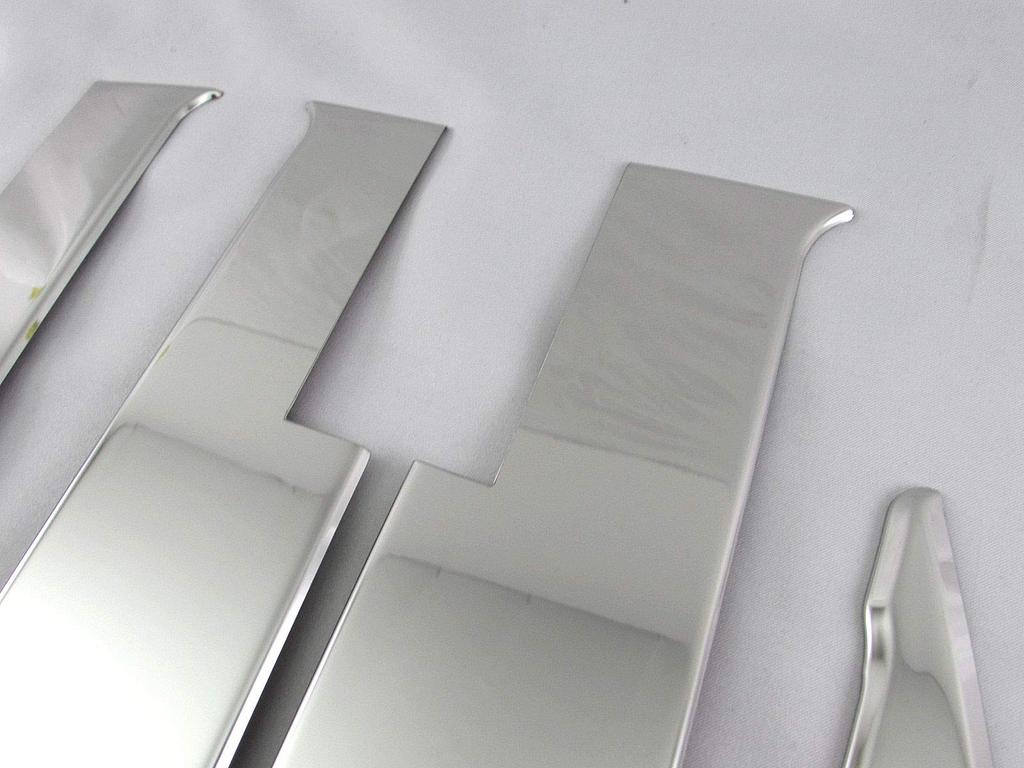 BRIGHTZ Finish Stainless Steel Plated Pillar Panels for Spacia Custom MK53S with Visor Attachment Compatible with MK and 53 Spacia Custom Spacia