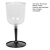 Outdoor Camping Collapsible Wine Glass with Detachable Stem Portable Unbreakable Clear Wine Goblet Travel Shatterproof Champagne Cup