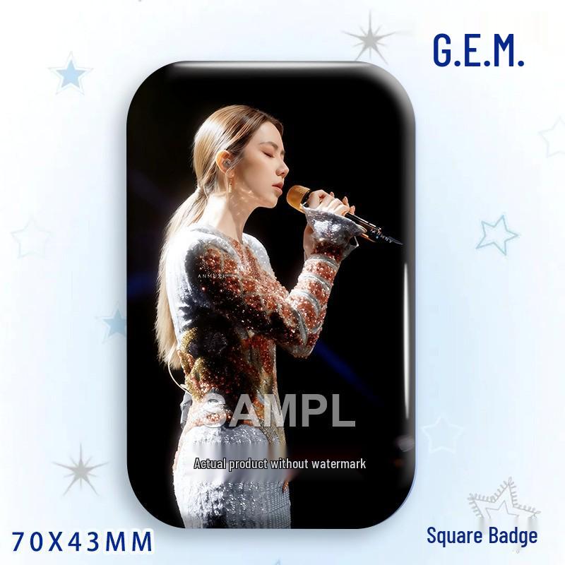 G.E.M. Star Idol Laser Badge & Brooch Pendant