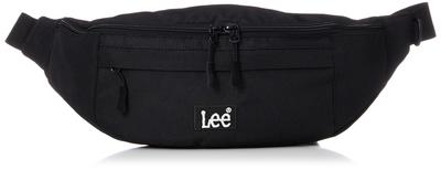 Lee Body Bag Waist Body Bag with Box Large Black 2-Way "PRAY" 2-Way Logo, Trendy, Lightweight, Multifunctional, Capacity,