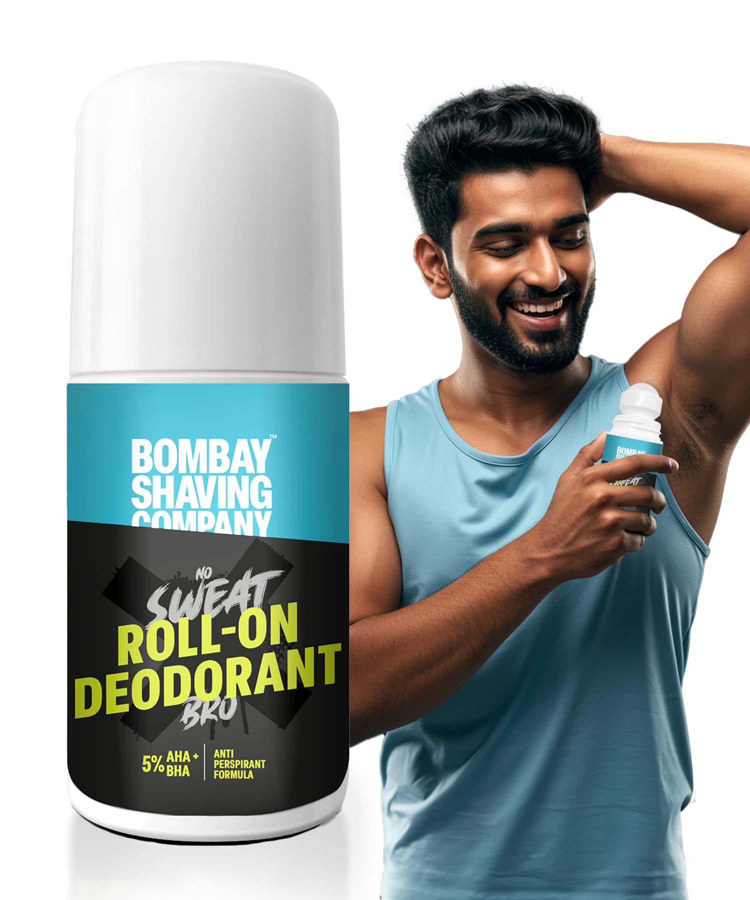 Bombay Shaving Company Roll-On Deo For Active Men | Perfect for Gym, Sports & Fitness enthusiasts | Underarm antiperspirant | Roll-on deo for body