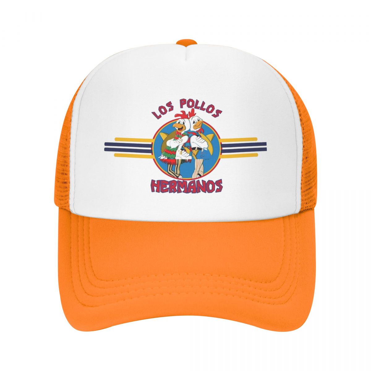 

Los Pollos HerUnisexos Breaking Bad Trucker Hats Unisex Women Sport Dad Hat Sun Caps Breathable Polyester Mesh Baseball Cap Summer One Size