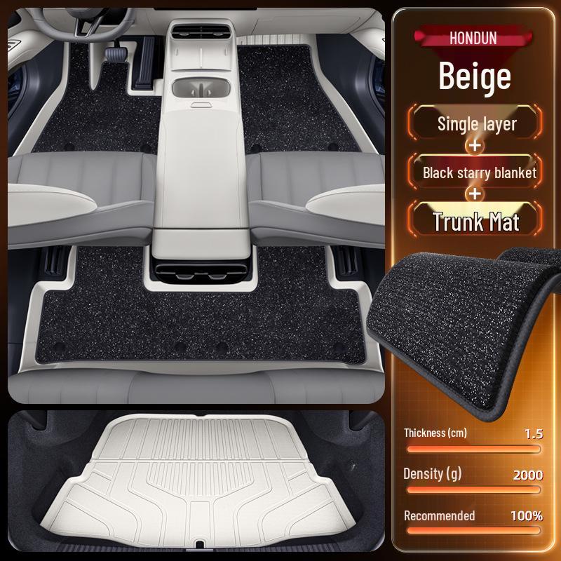 Dark Blue TPE Floor Mats for L06 - 2026 Car Interior Accessories