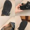 Boken shoes women 2026 thick soled warm cotton shoes winter new fur shoes for women wearing single shoes outside