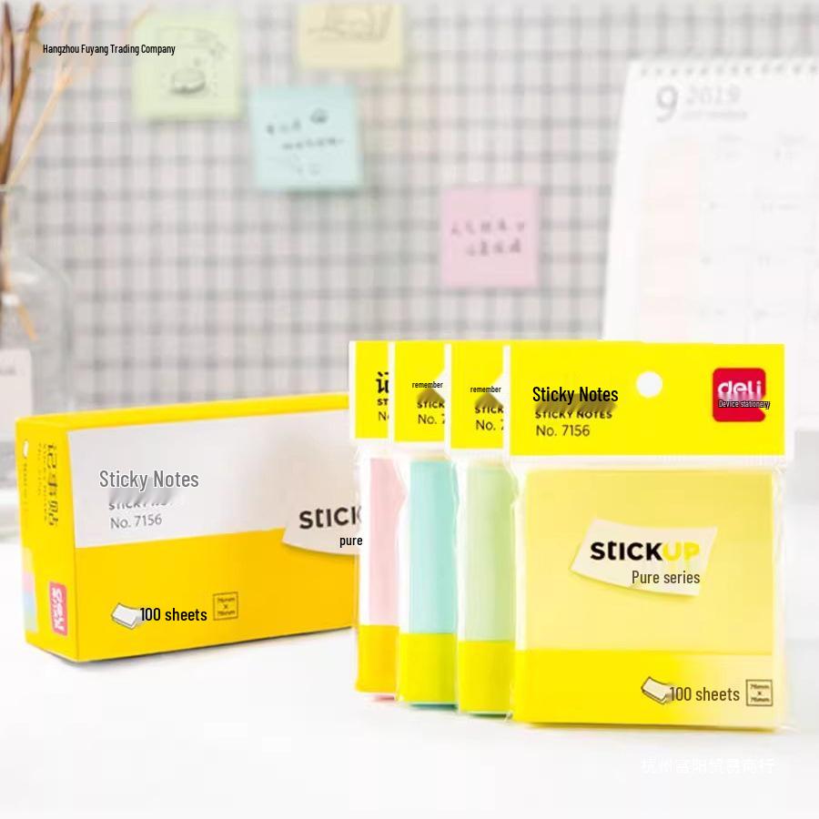 Cute High-Value Sticky Notes: Strong Adhesion Memo Pads & Index Stickers for Students