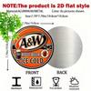 Vintage A&W Root Beer 2D Aluminum Tin Sign 7.8 Inch Retro Wall Art Home Decor