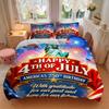 3pcs Independence Day Celebration Bedding Set, Includes One Quilt Cover and Two Pillowcases, Bedroom and Guest Room Decoration. T7231123