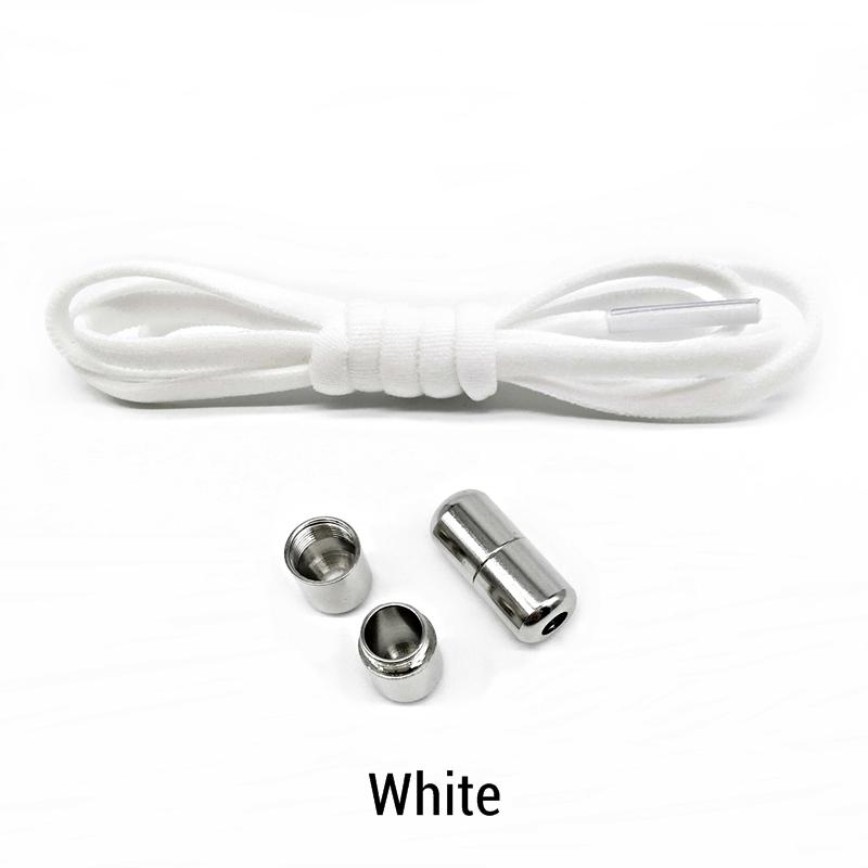 Elastic No Tie Shoelaces Semicircle Shoe Laces for Kids and Adult Sneakers Shoelace Quick Lazy Metal Lock Laces Shoe Strings