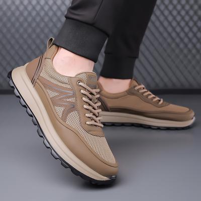 Fashion New Outdoor Footwear Men's Breathable Flats Leather Fashion Walking Shoes Men All-match Mens Sneakers Handmade Men Casual Shoes