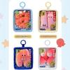 Cute Simulation Salmon Octopus Plush Keyring Soft Seafood Vegetable Bag Charm Unique Party Gift for Kids