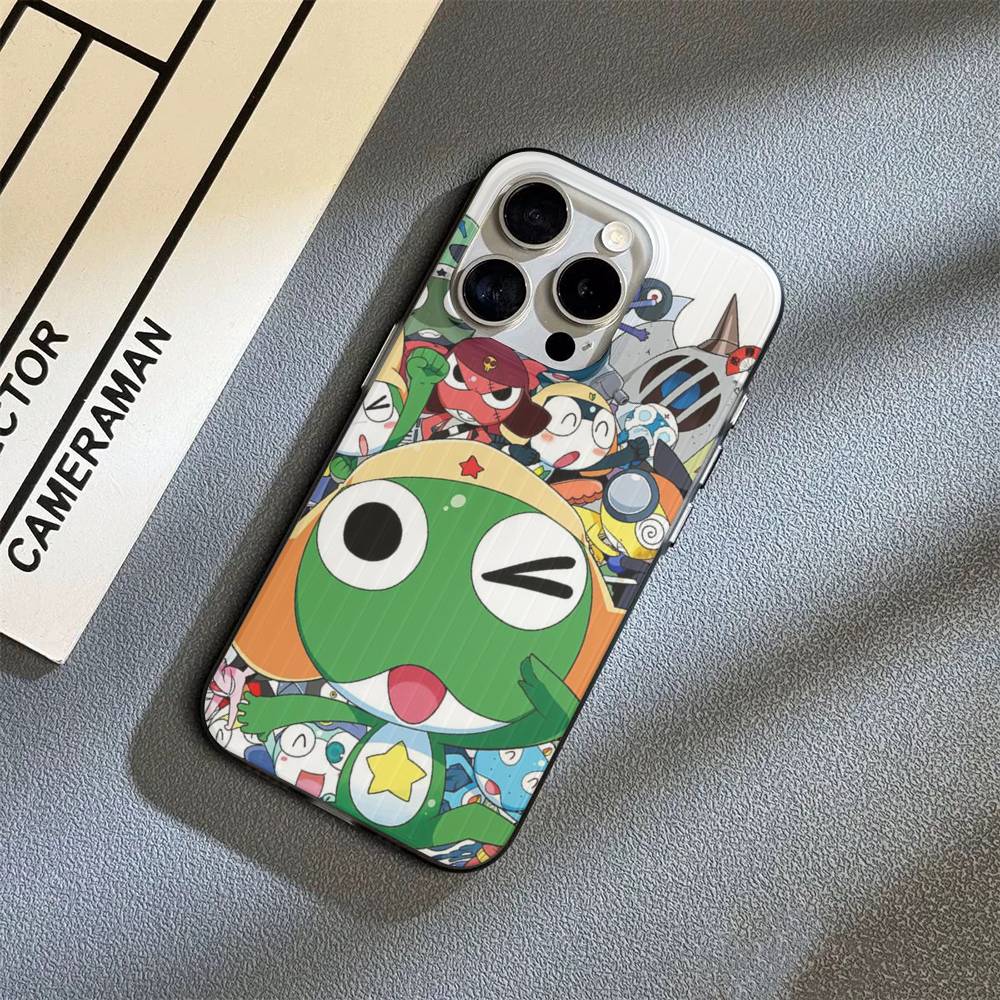 Keroro Frog Cool Gunsou Sergeant Phone Case For IPhone 17 16 15 14 Plus 11 12 13 Pro Max Shockproof Protection Soft Back Cover