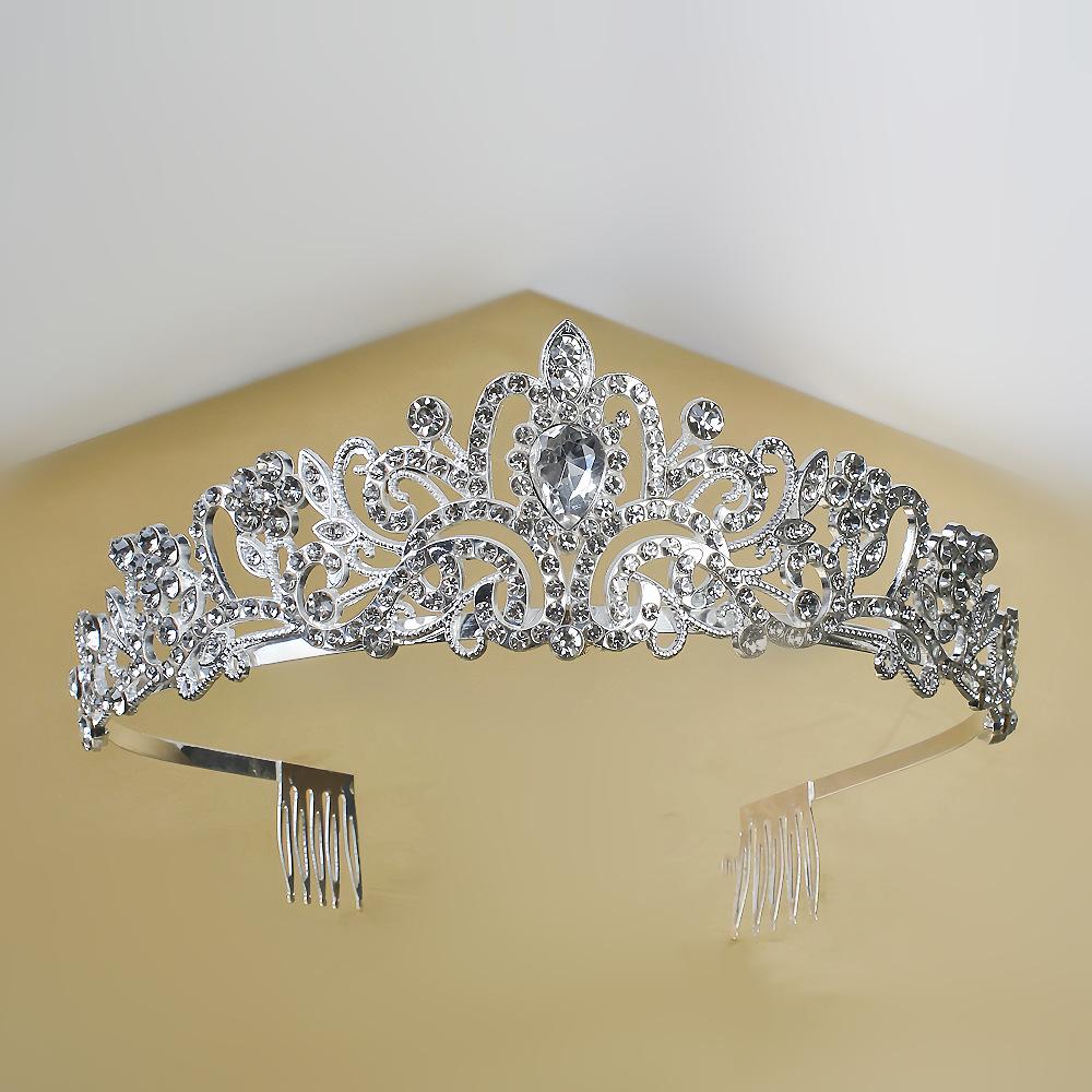 Bridal Tiara, Big Crown Wedding Accessories, Hair Accessories, Rhinestone Headband, Wedding Accessories