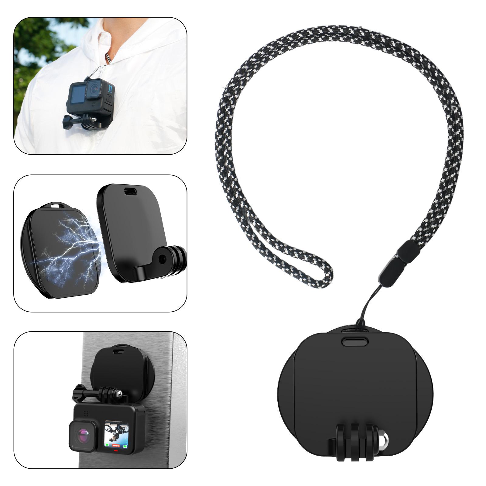 Magnetic Neck Mount Necklace Holder Lanyard Strap for Insta360/DJI/GoPro Cameras A