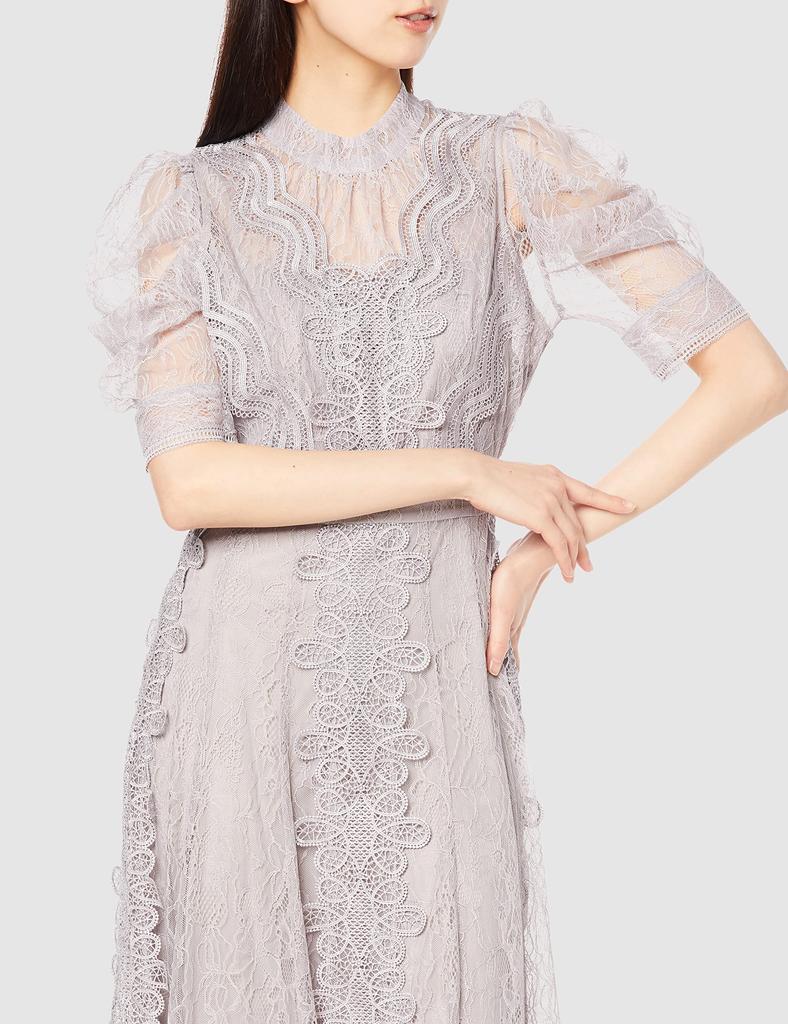 Snidel Women's Layered Lace Dress SWFO225031, LGRY 0