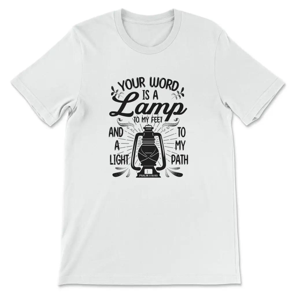 

Your Word Is A Lamp To TShirt Mens and Womens Short Sleeve Cotton Tees Luxury Brand Shirt Oversize Tops Summer Men Clothing S