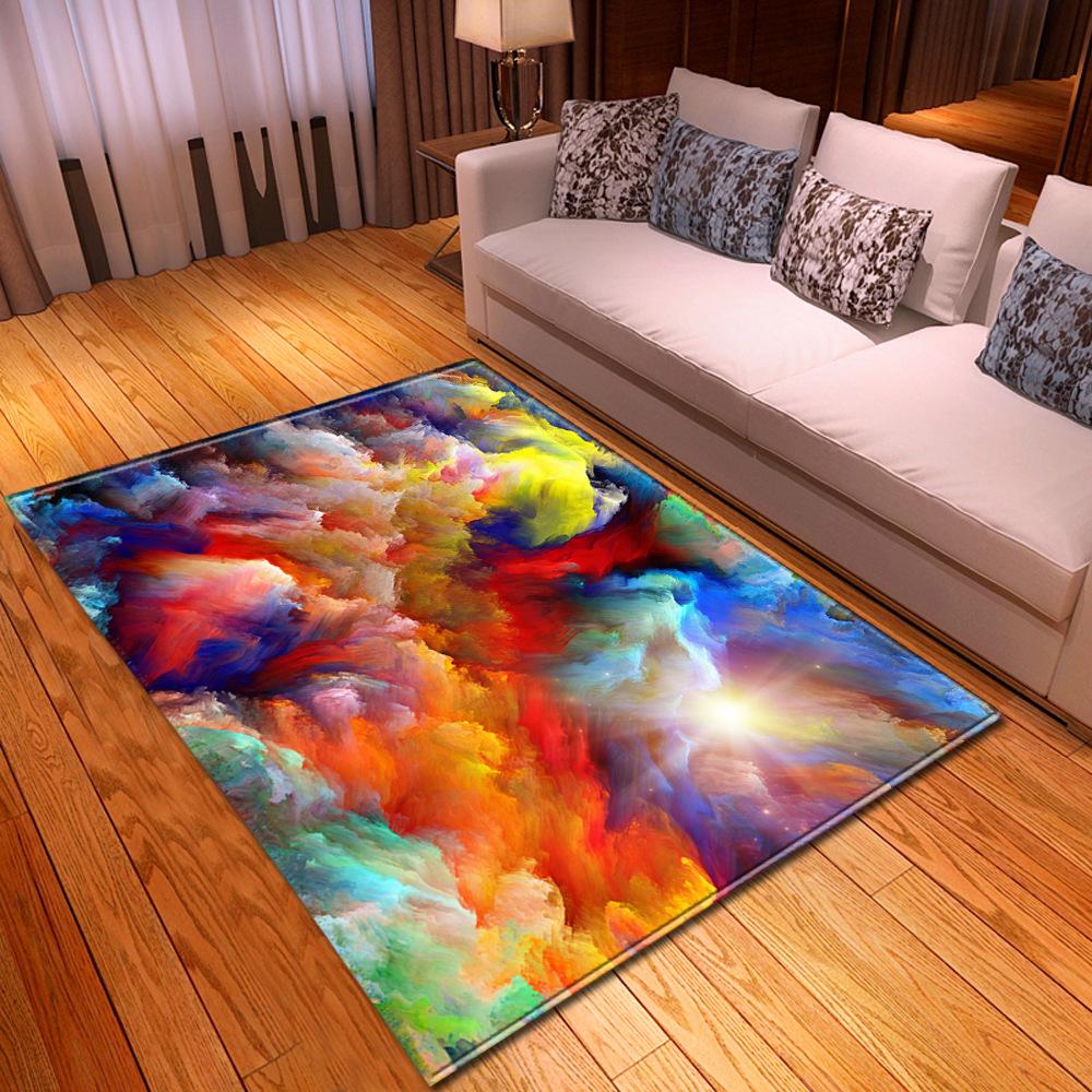 Kwiatowy Jednorożec Dywanik do Salonu Tęczowy Dywan do Sypialni Wystrój Paloru Magiczny Jednorożec Dziewczynki Dzieci Dywanik do Zabawy Maty Łazienkowe