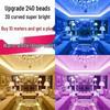 Waterproof 220V LED Strip Lights: Tri-Color, Self-Adhesive, Extra Bright for Living Room, Ceiling Trough, and Outdoor Use