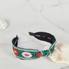 MAIA Green Floral Jacquard Hairband - Knot D Green