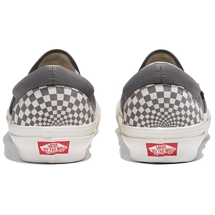 Vans Slip-On Series Comfortable Durable Low-Top Canvas Shoes Unisex Sneakers Gray VN000CWAGX81